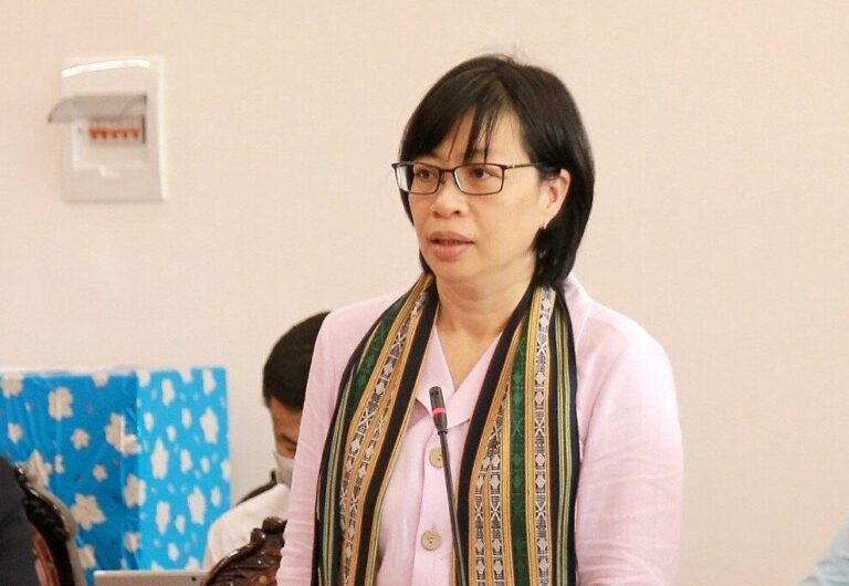 Bà Nguyễn Thị Thanh Lịch điều hành UBND tỉnh Gia Lai